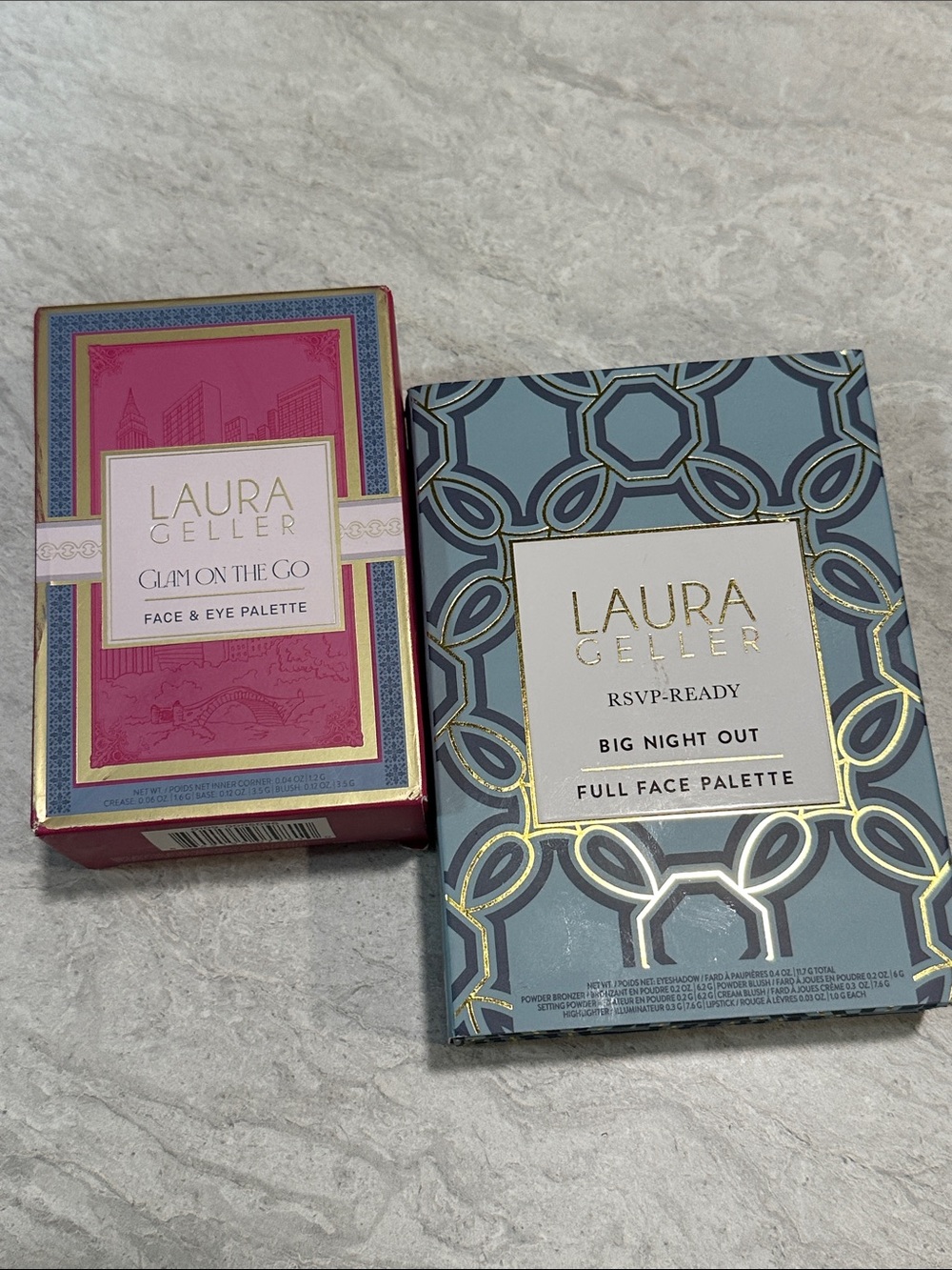 2 Laura Geller Glam on the Go Palette Bundle